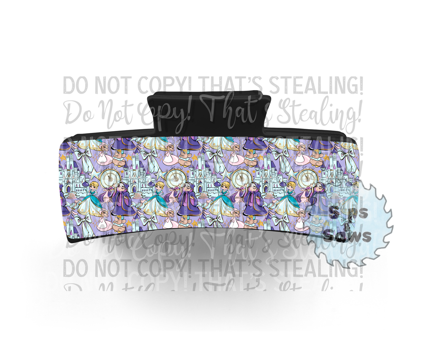 The Glass Slipper Sublimation Hair Clip
