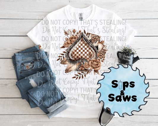 Brown Spade DTF