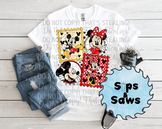 Stamp Mouse DTF