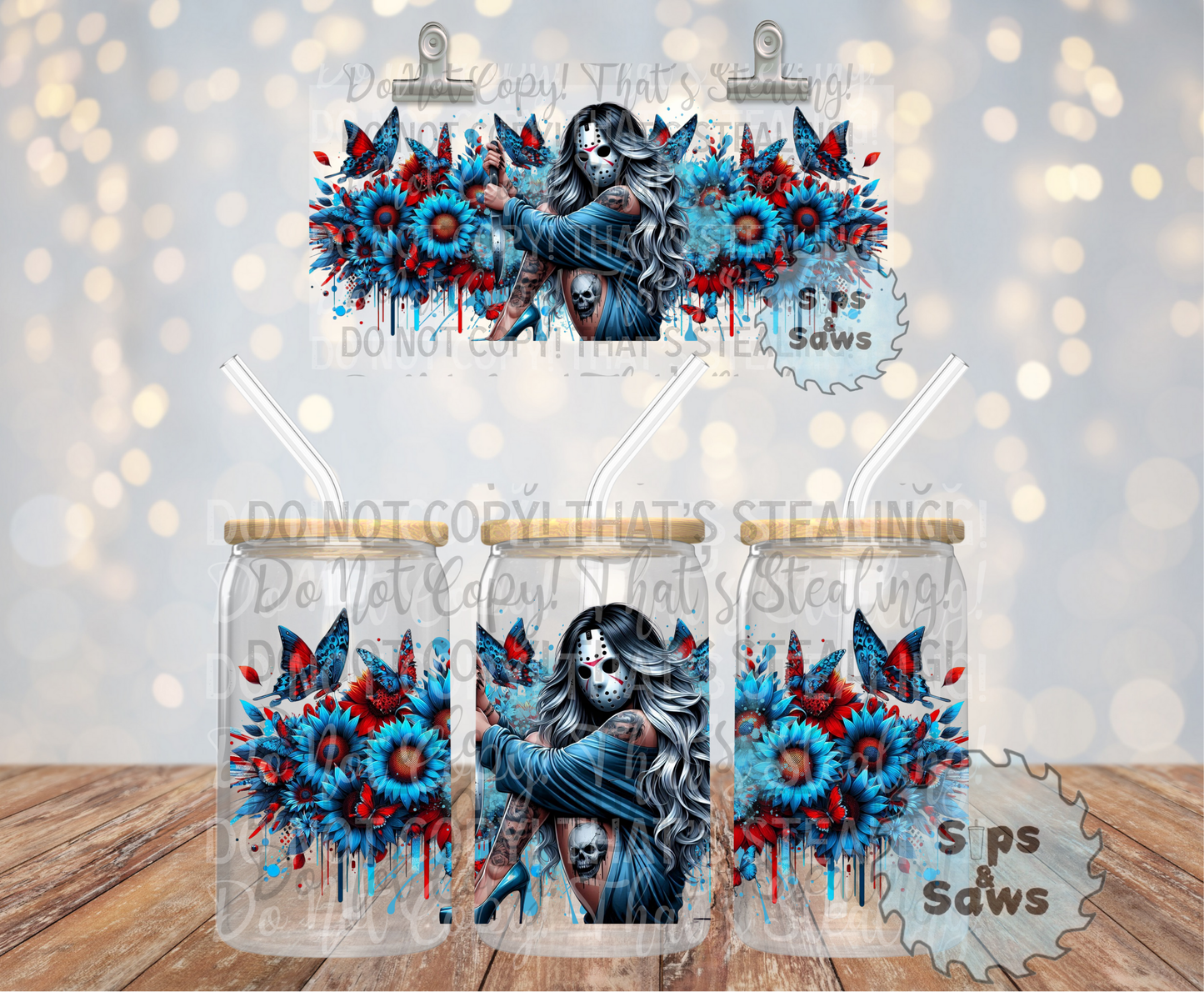 16oz Blue Jason Wrap