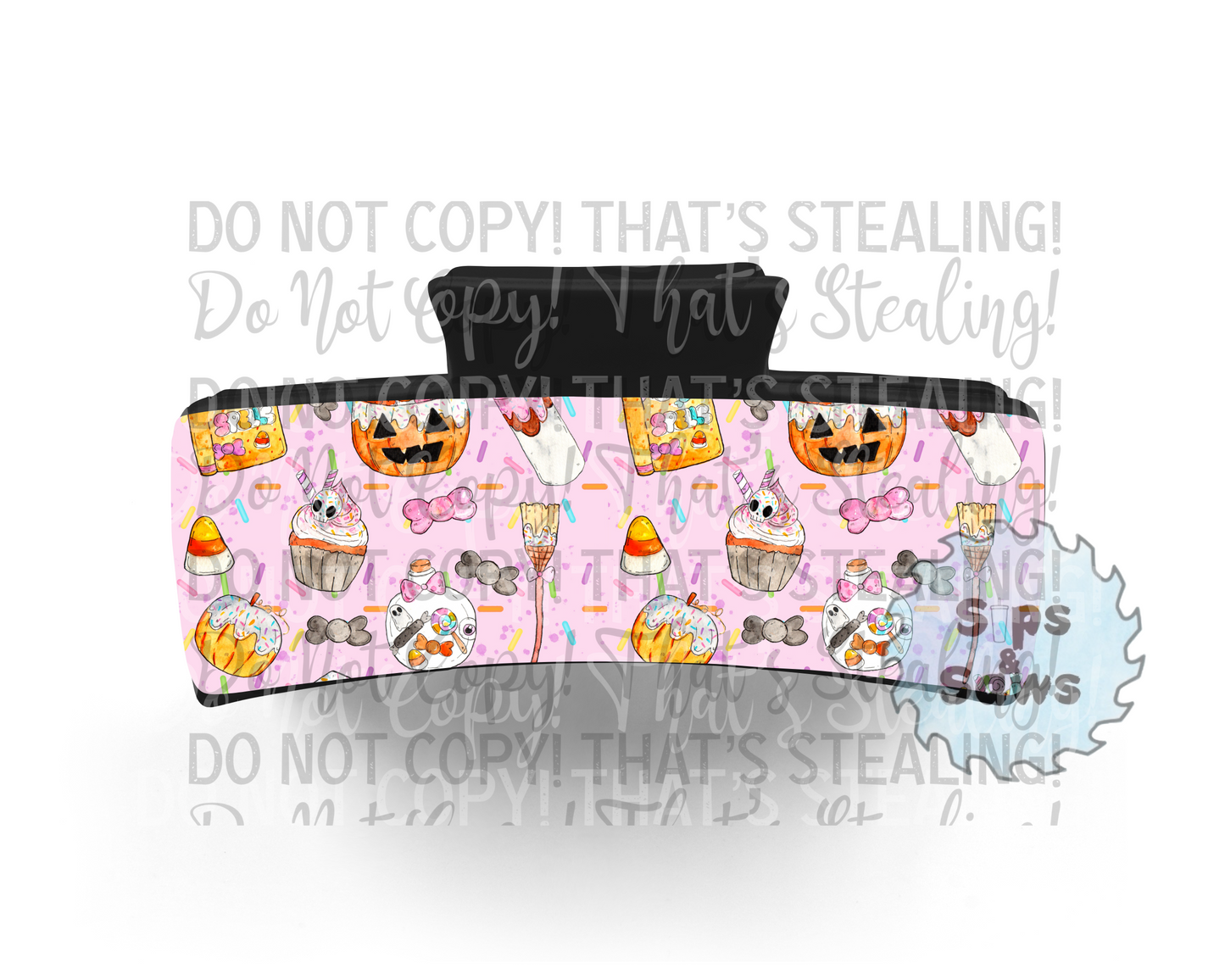 Pumpkins Sublimation Hair Clip