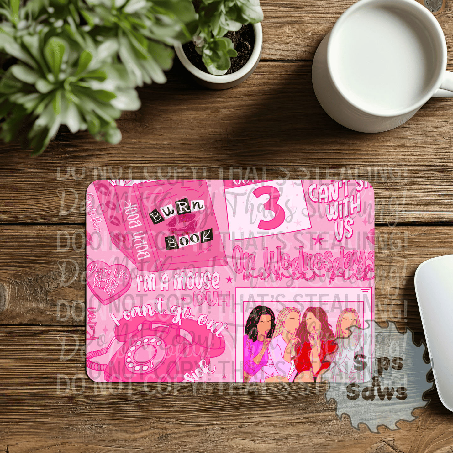 Burn Book Sublimation Mouse Pad