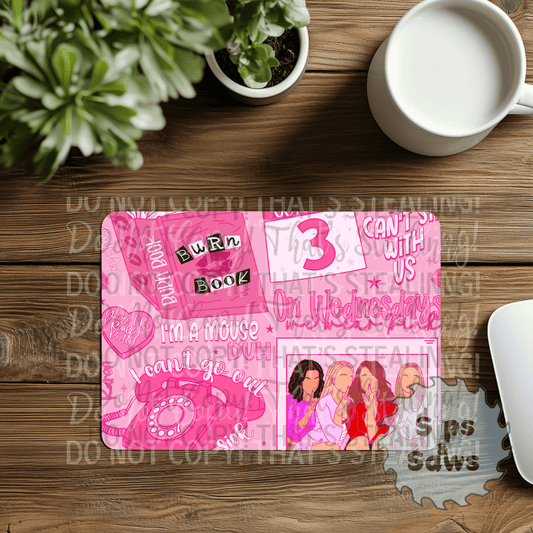 Burn Book Sublimation Mouse Pad