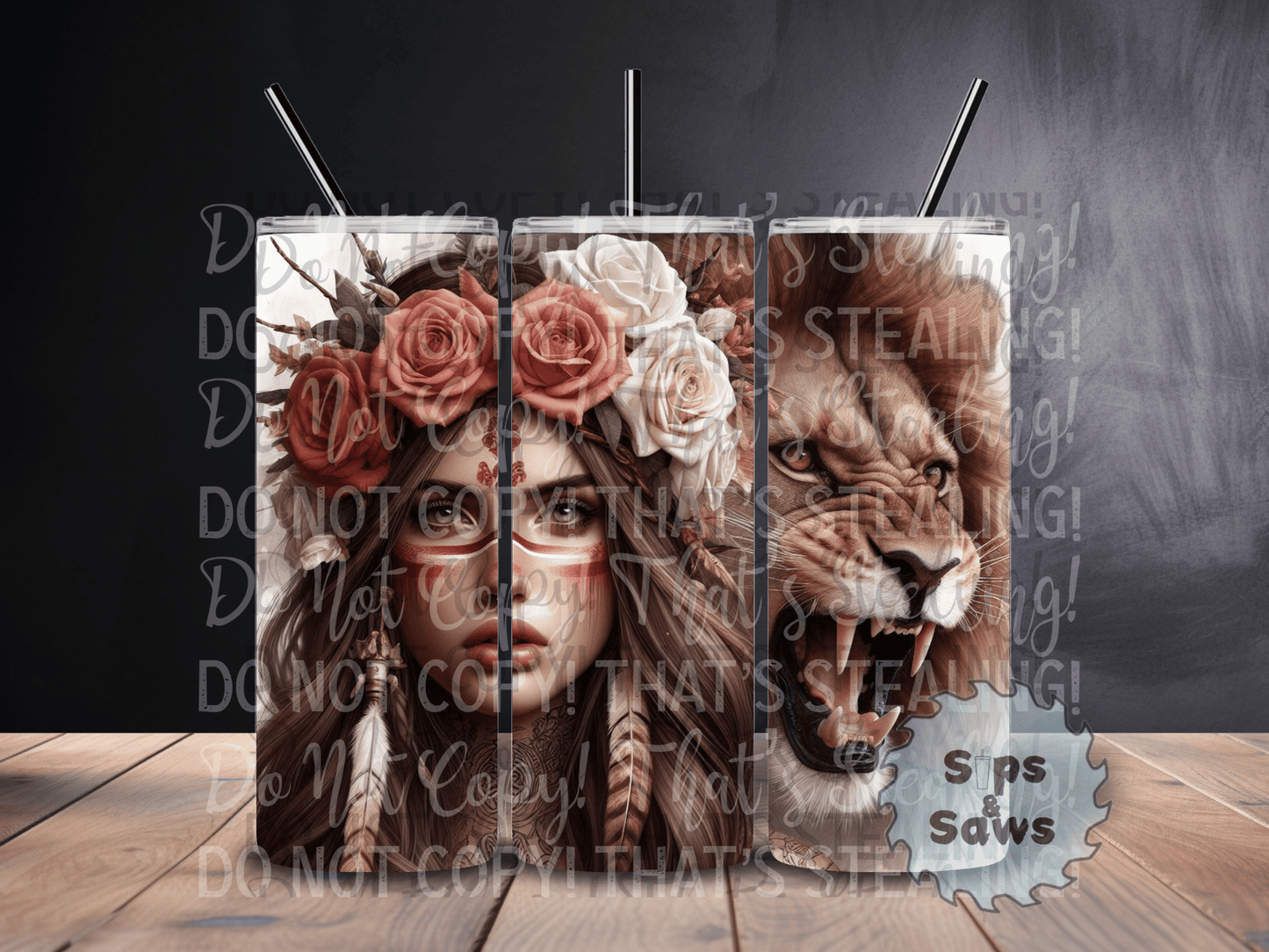 20oz lion Tumbler