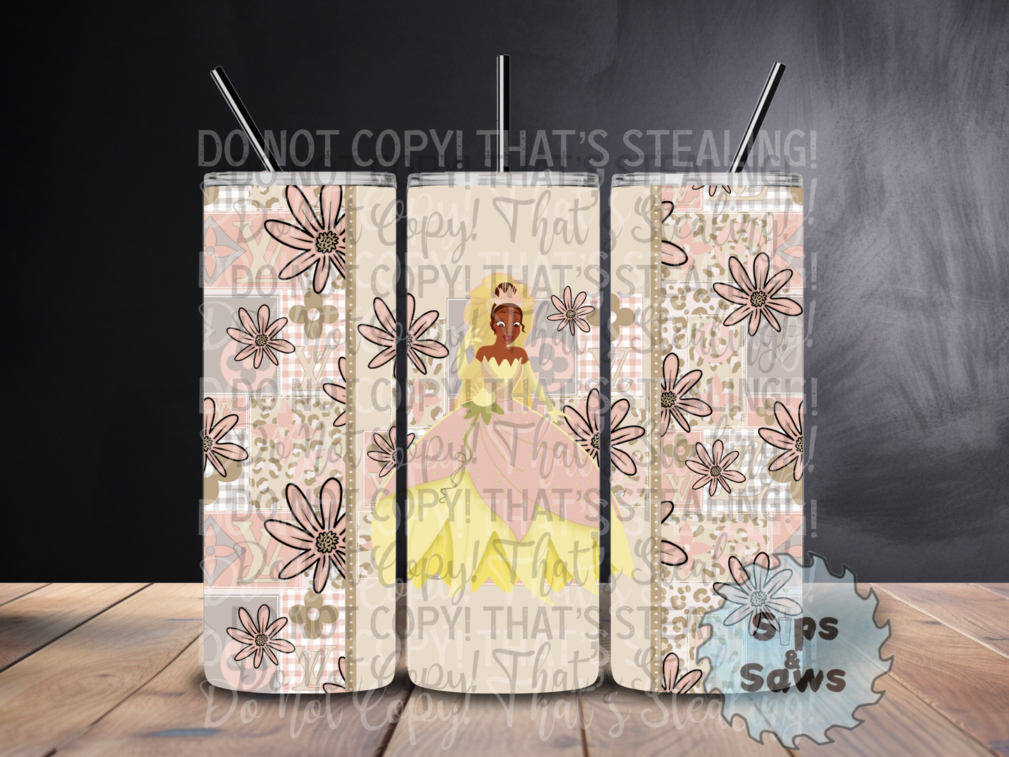 20oz Beige Tiana Sublimation Tumbler