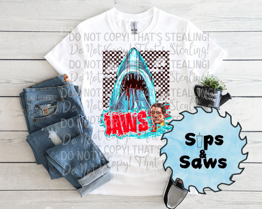 Checkered Jaws DTF