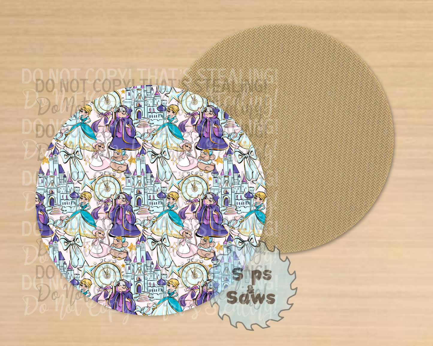 The Glass Slipper Sublimation Coaster