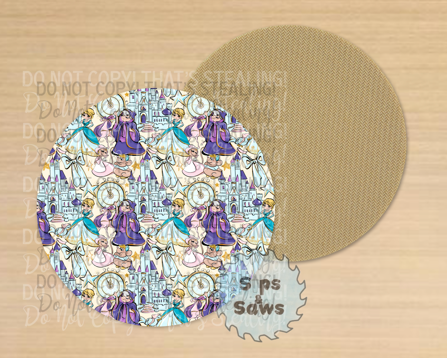 The Glass Slipper Sublimation Coaster