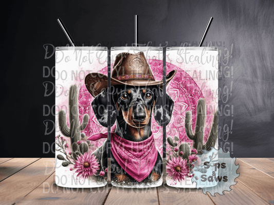 20oz Country Dachshund Tumbler
