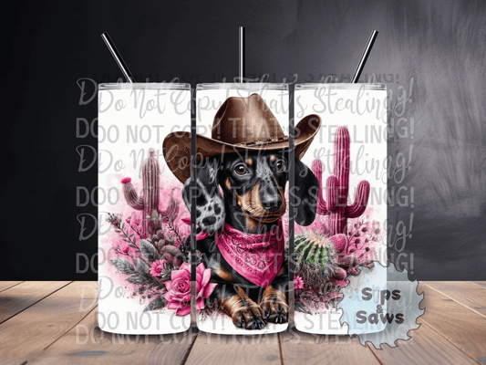 20oz Country Dachshund Tumbler