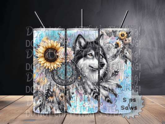 20oz Wolf Tumbler