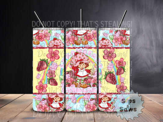 20oz Naughty Strawberry Sublimation Tumbler