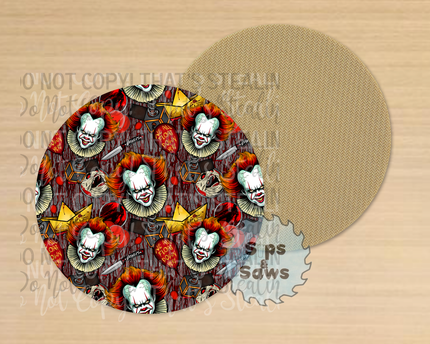 IT Blood Grey Sublimation Coaster