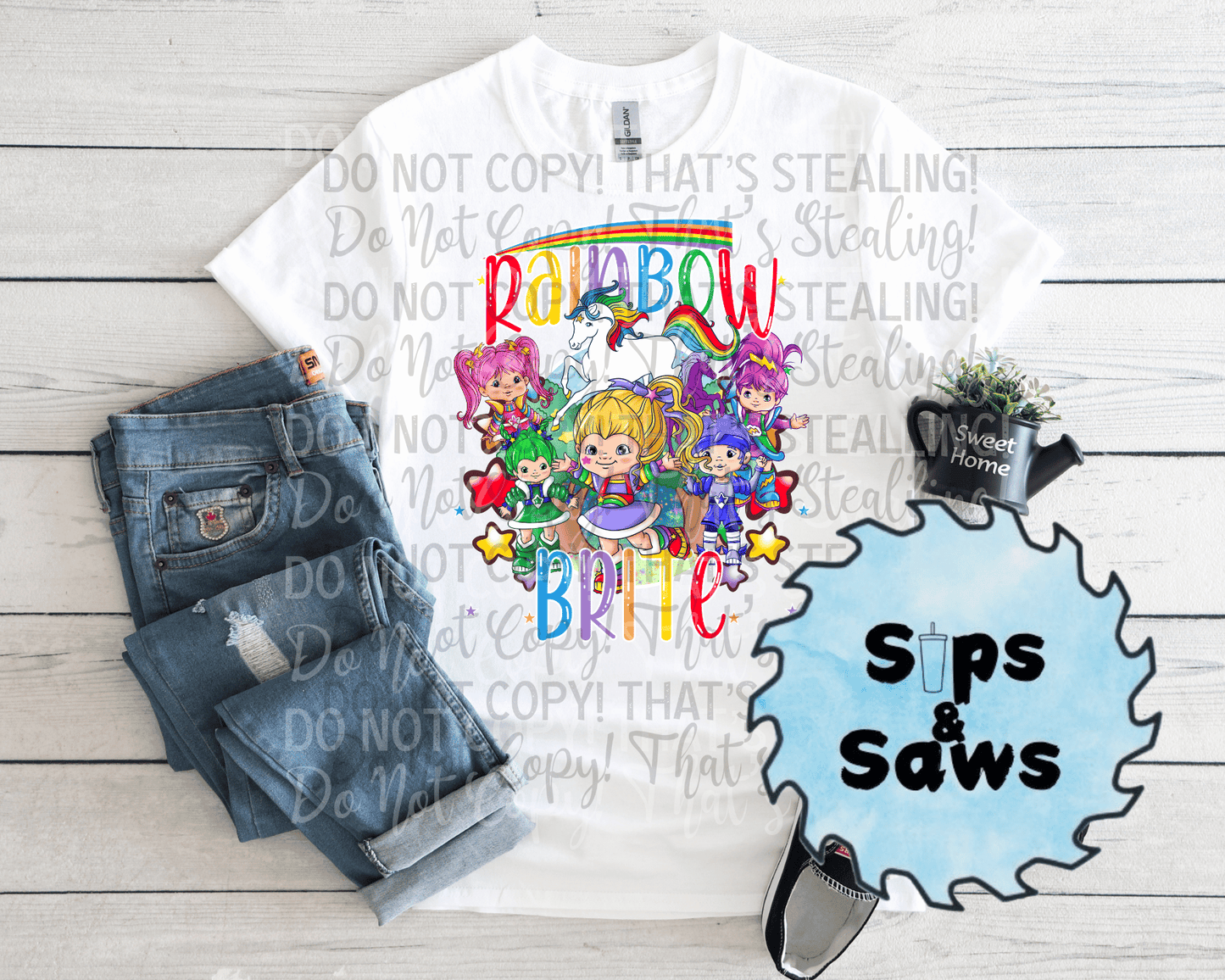 Rainbow Brite DTF