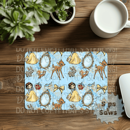 Snow White Sublimation Mouse Pad