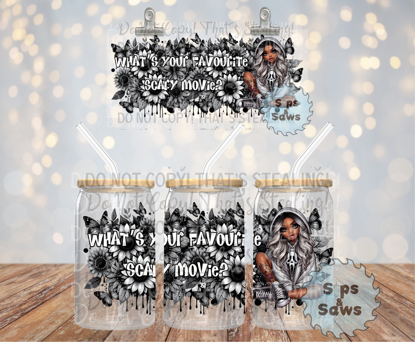 16oz What's Your Favourite Scary Movie Wrap