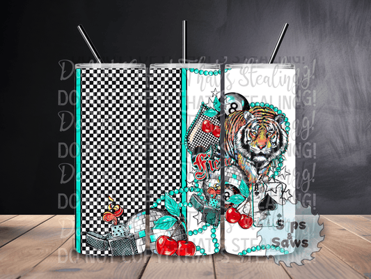 20oz Lucky Tiger Tumbler