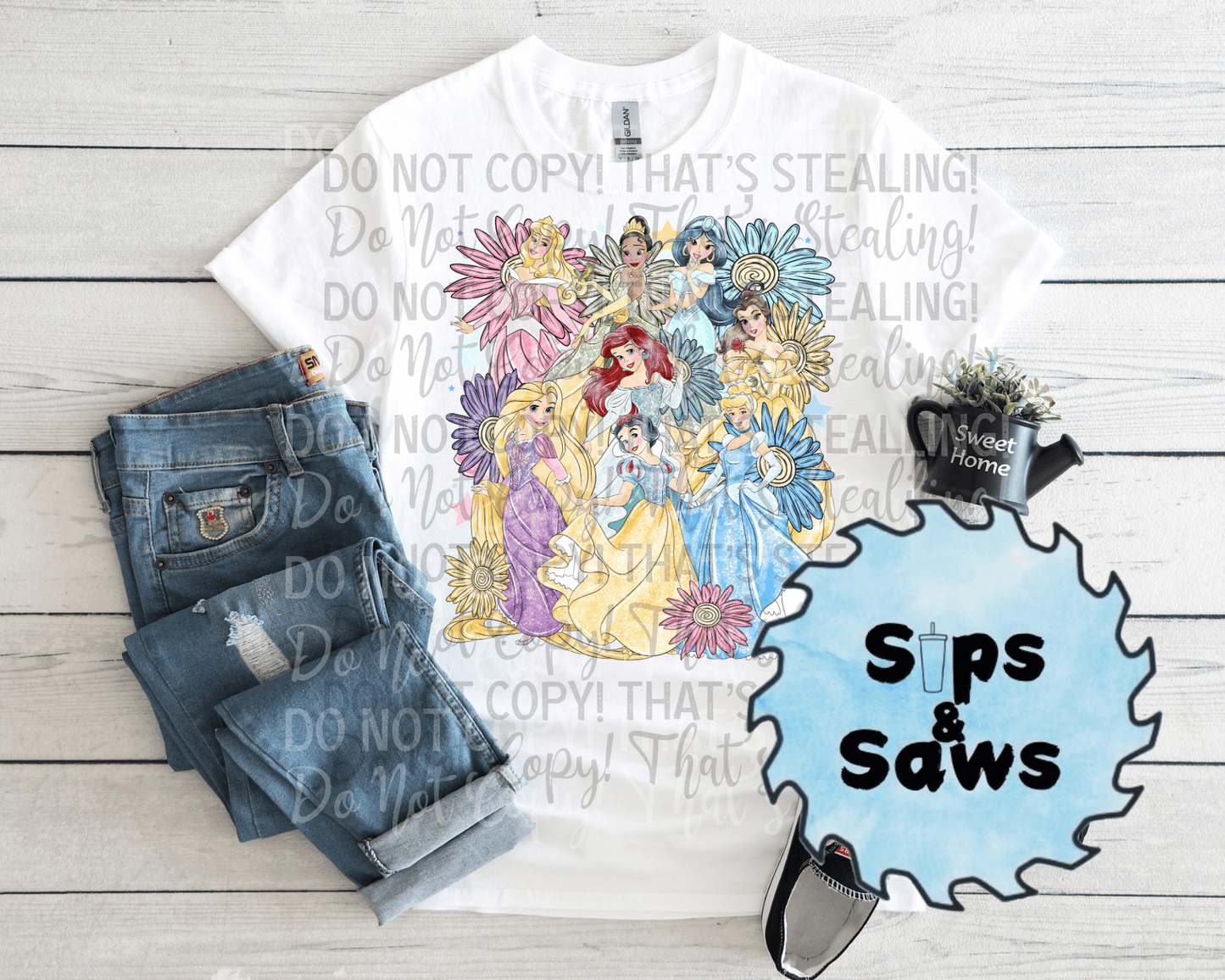 Princesses And Flowers DTF
