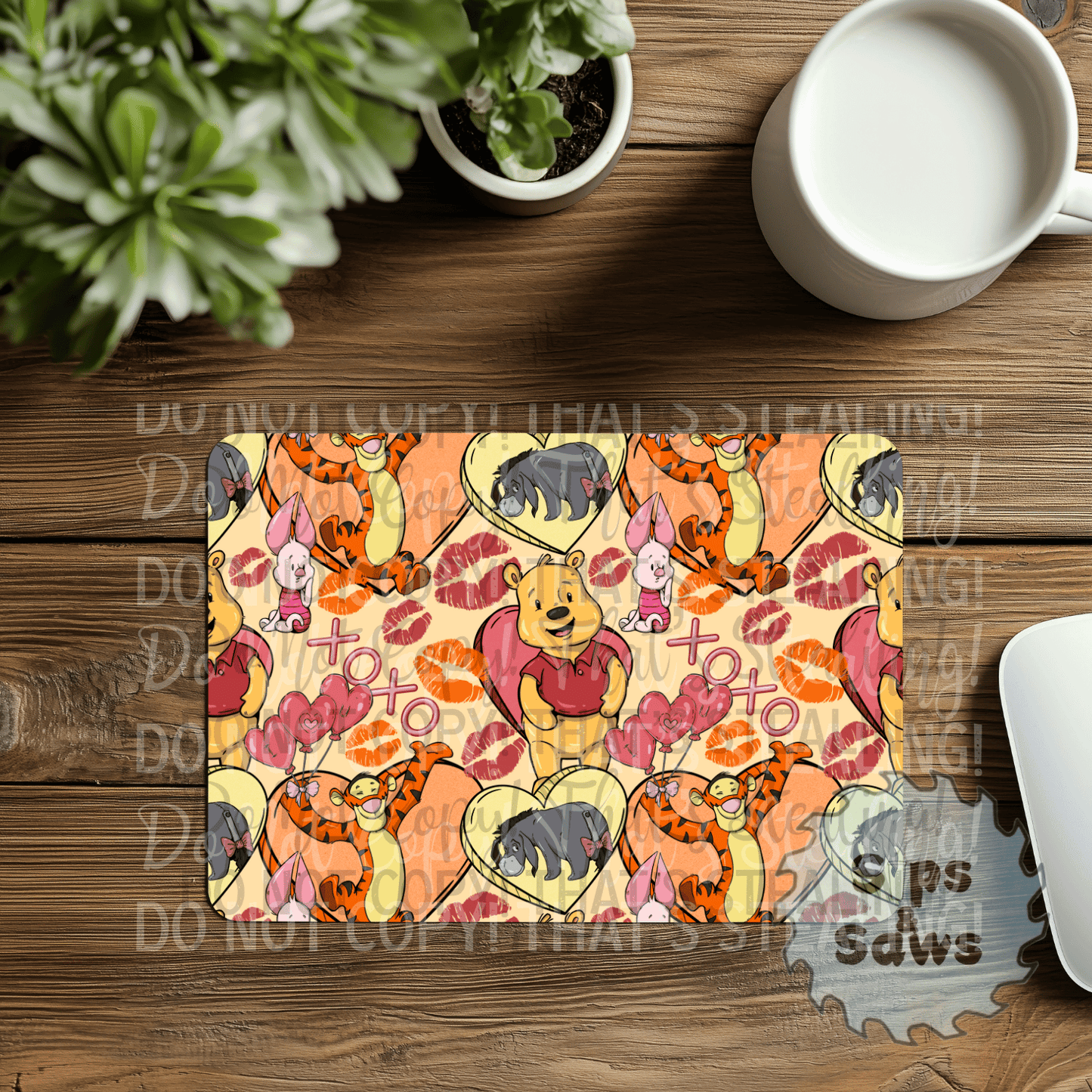 Hunny Bear Sublimation Mouse Pad