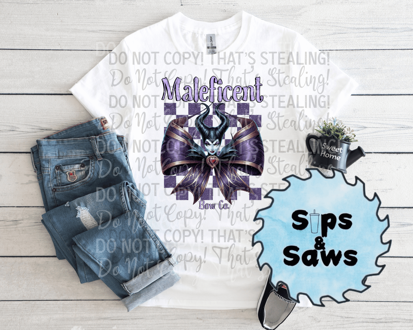 Maleficent Bow DTF