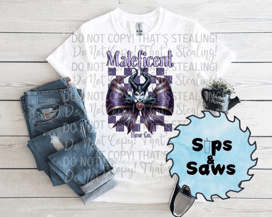 Maleficent Bow DTF