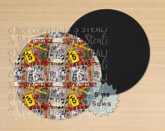 True Crime Sublimation Coaster