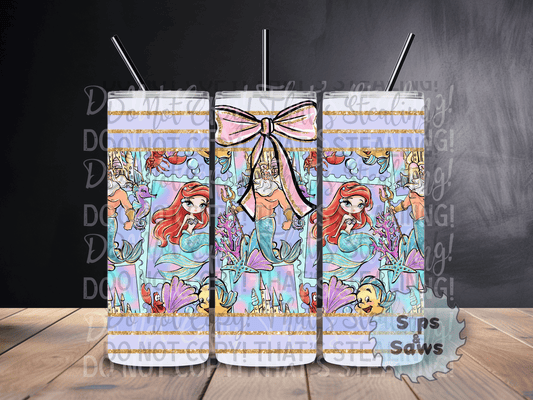 20oz Mermaid Stamp Tumbler
