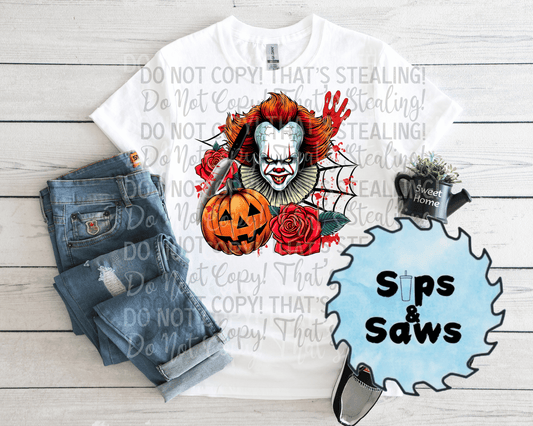 Clown Rose DTF
