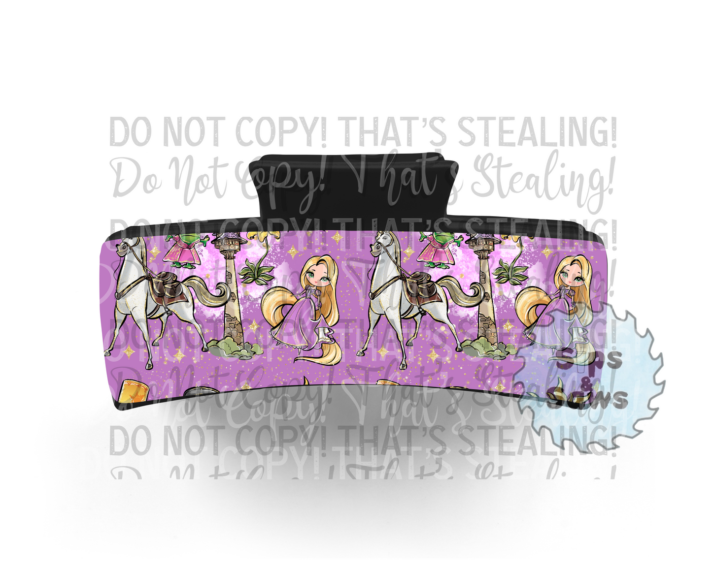 Tangled Sublimation Hair Clip