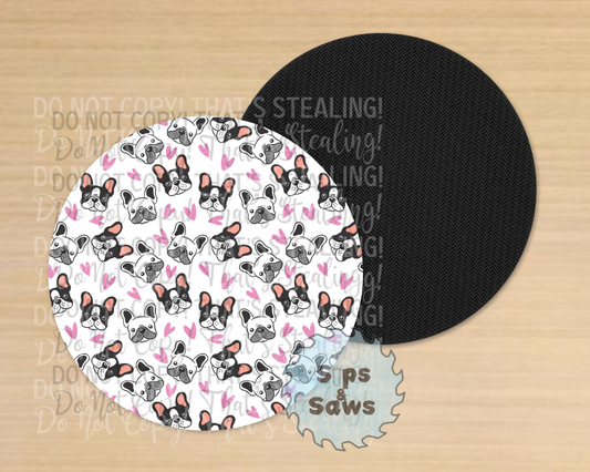 Frenchie Sublimation Coaster