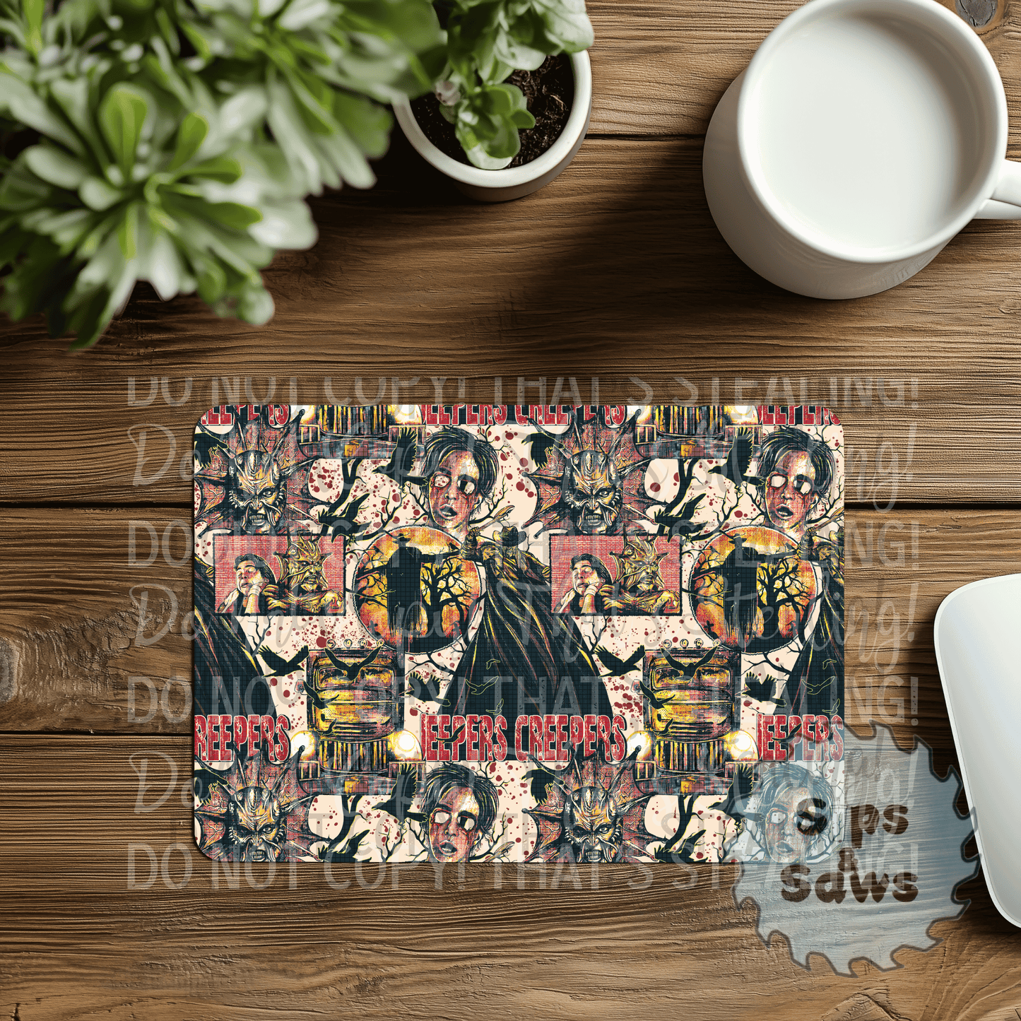 Jeepers Creepers Sublimation Mouse Pad