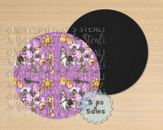 Tangled Sublimation Coaster