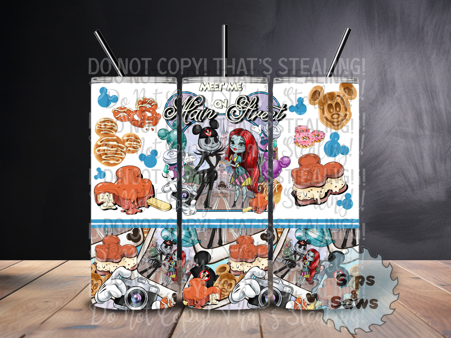 20oz Jack & Sally Sublimation Tumbler
