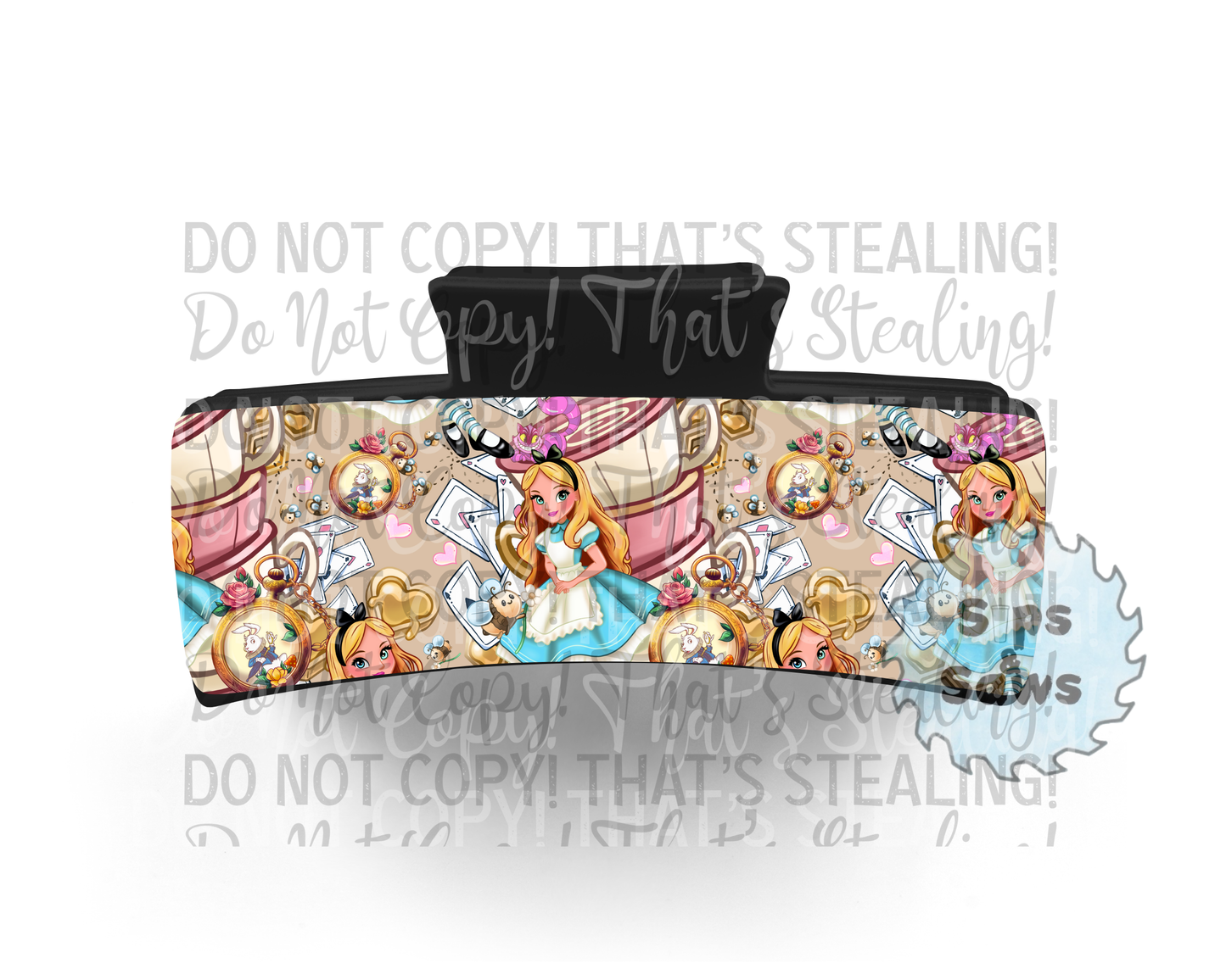 Alice Tan Sublimation Hair Clip