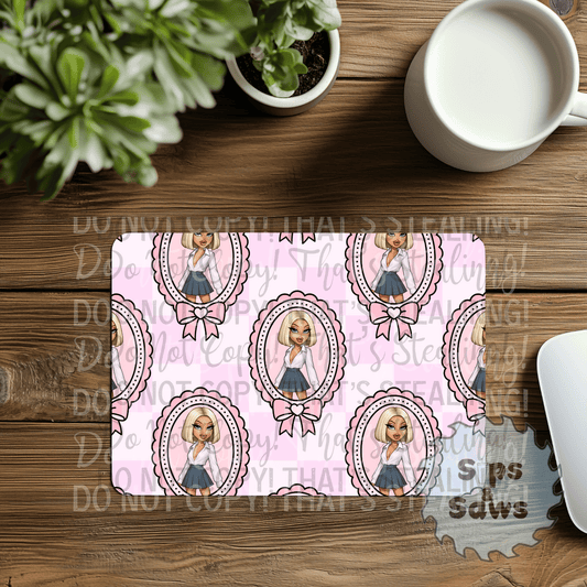 Bratz Light Pink Sublimation Mouse Pad