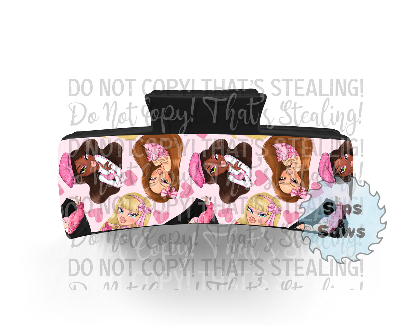 Pink Bratz Sublimation Hair Clip