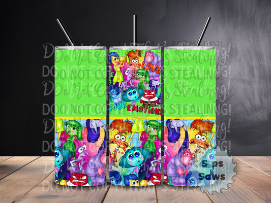 20oz Emotions Sublimation Tumbler