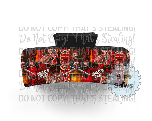 Chucky Sublimation Hair Clip