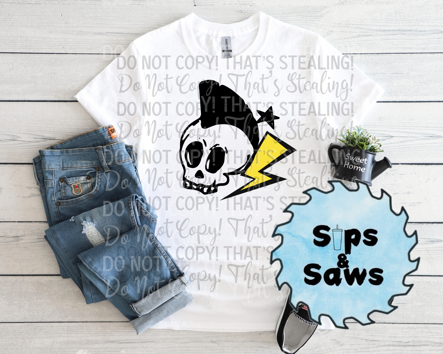 Skull Mohawk  DTF