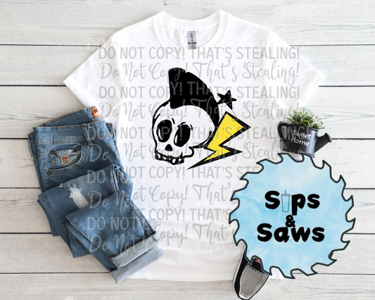 Skull Mohawk  DTF