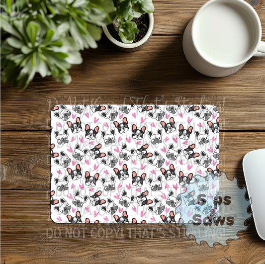 Frenchie Sublimation Mouse Pad