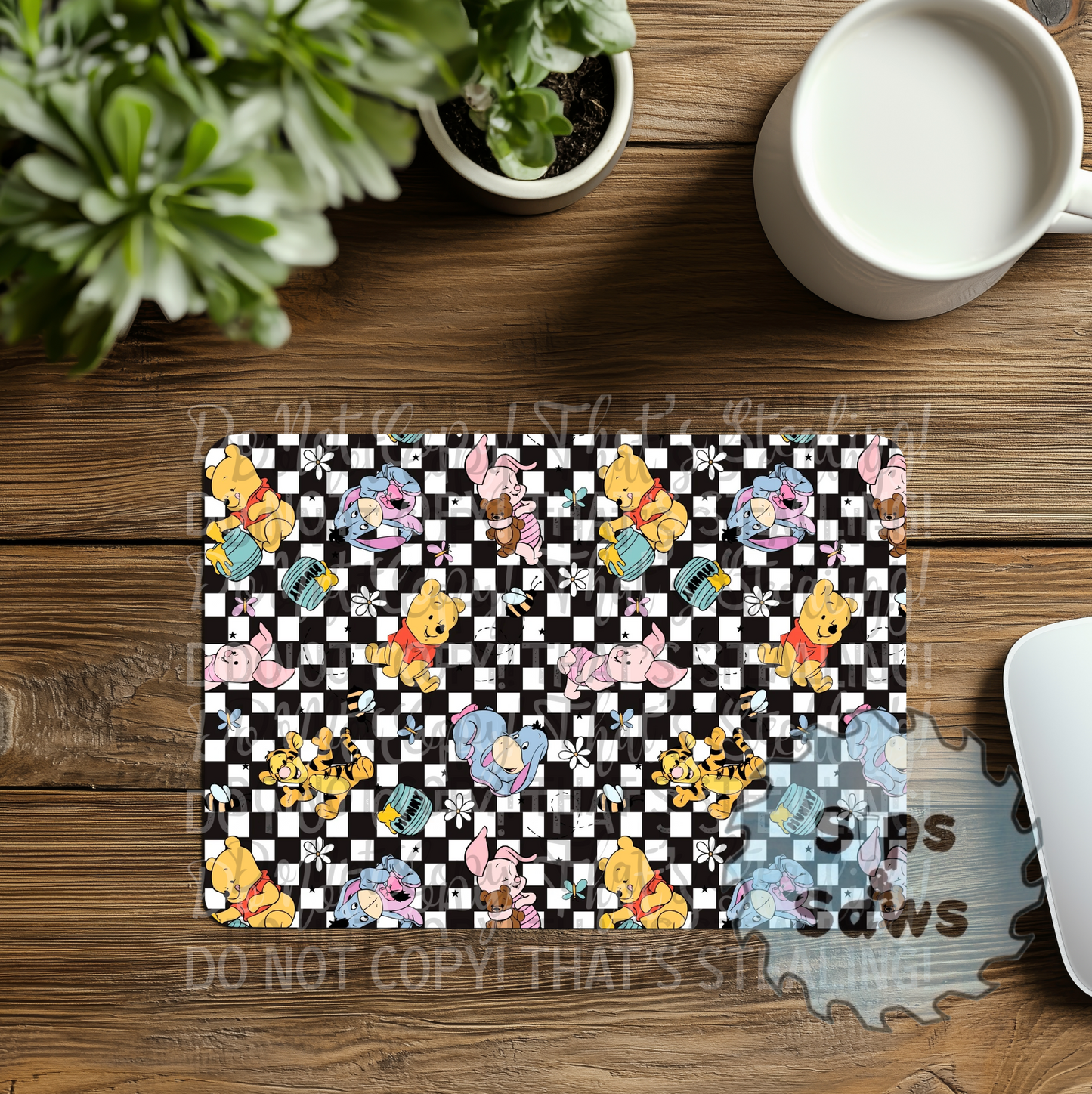 Hunny Bear Sublimation Mouse Pad