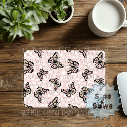 Neutral Butterfly Sublimation Mouse Pad