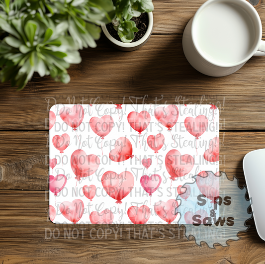 Hearts Sublimation Mouse Pad