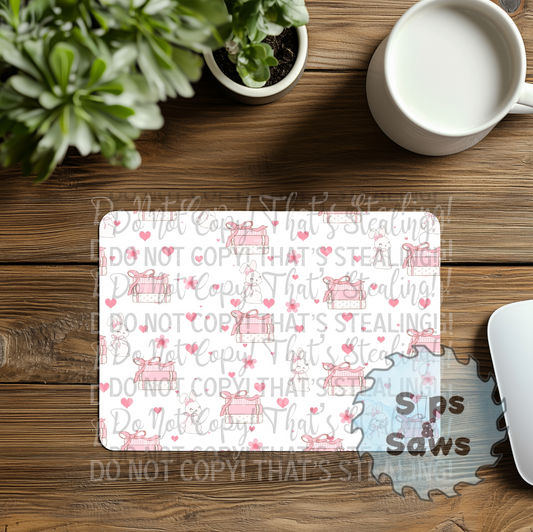 Bunnies & Books Sublimation Mouse Pad