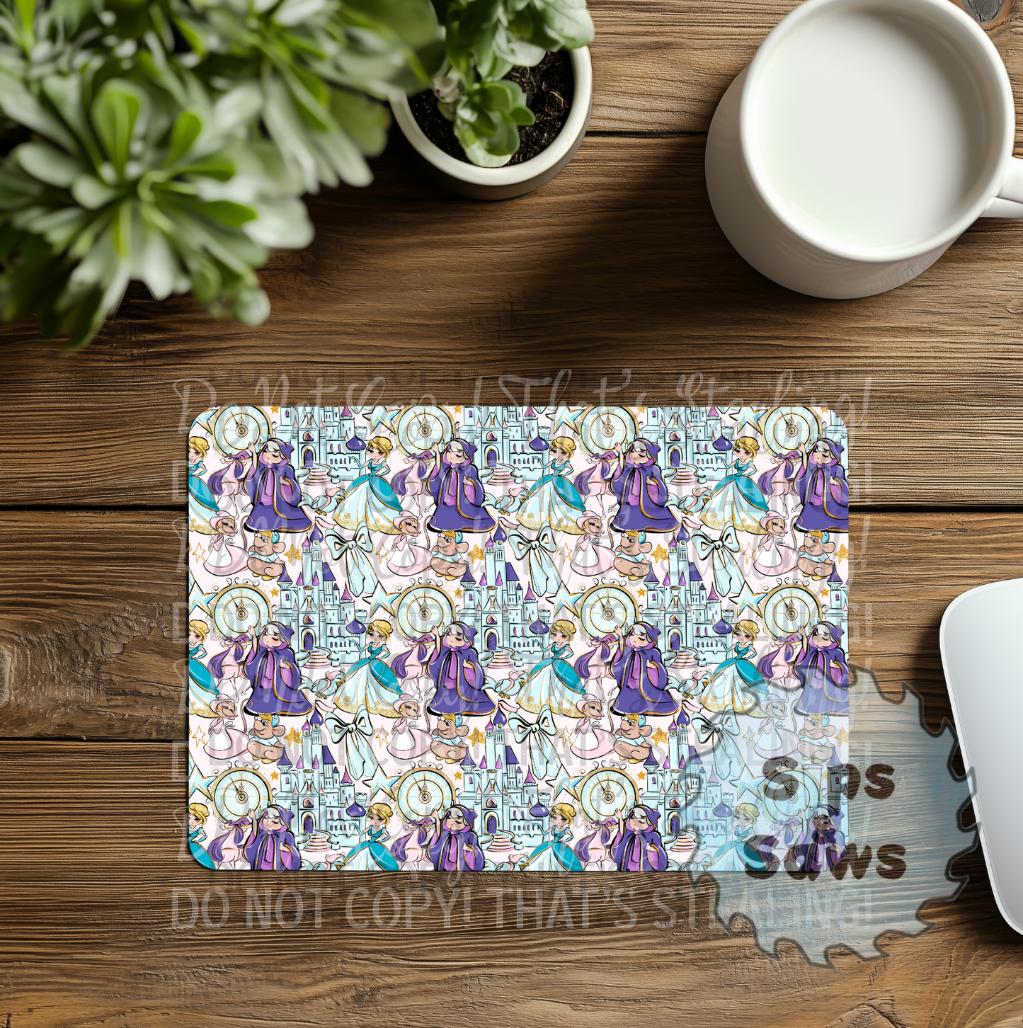 The Glass Slipper Sublimation Mouse Pad