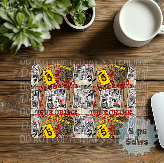 True Crime Sublimation Mouse Pad