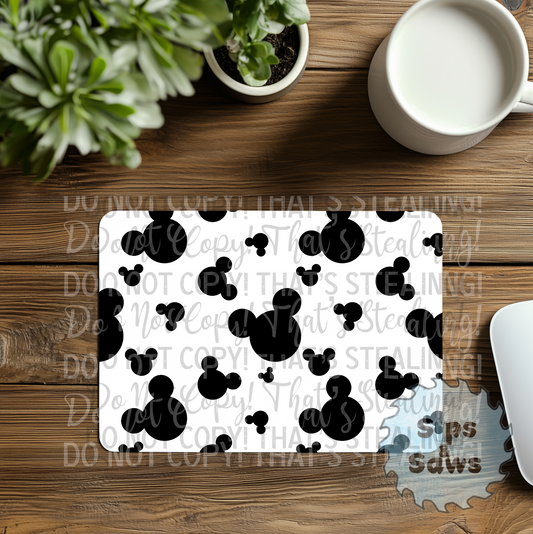White Mouse Heads Sublimation Mouse Pad
