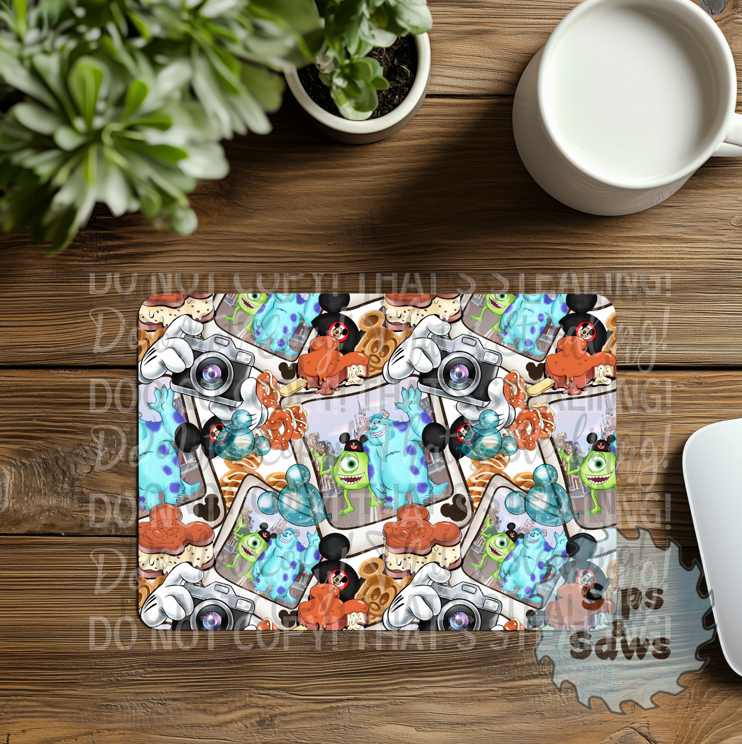 Monsters Sublimation Mouse Pad