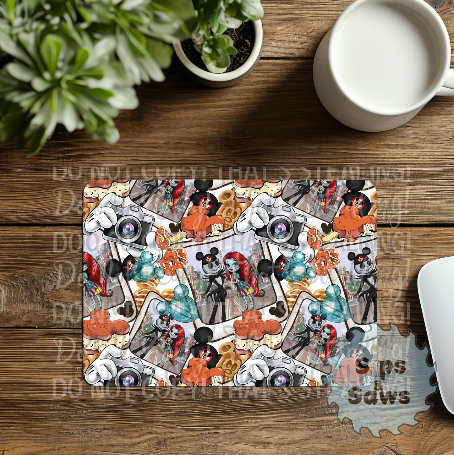 Jack & Sally Sublimation Mouse Pad